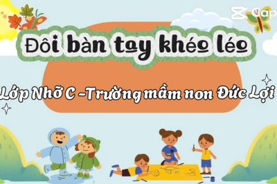 Lớp Nhỡ C tổ chức hoạt động học tích hợp nội dung “Đôi tay khéo léo” cho trẻ chơi. Phát triển vận động cho trẻ là không chỉ vận động thô, mà các hoạt động phát triển vận động tinh rèn cho trẻ sự tập trung và khéo léo rất cần thiết