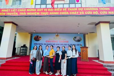 Tham gia tập huấn PCCC và CNCH tại Trường THPT Lương Thế Vinhvào ngày 12/10/2025