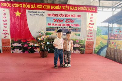 Trường Mầm non Đức Lợi tổ chức thi ATGT cấp trường