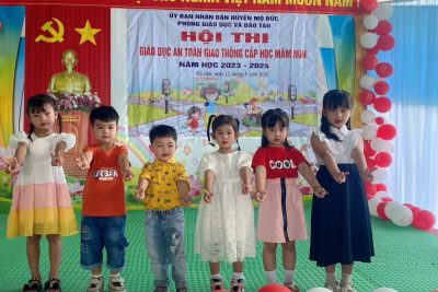 12/3/2024 Trường Mầm non Đức Lợi tham gia Hội thi An toàn giao thông cấp huyện do phòng GD&ĐT Mộ Đức tổ chức